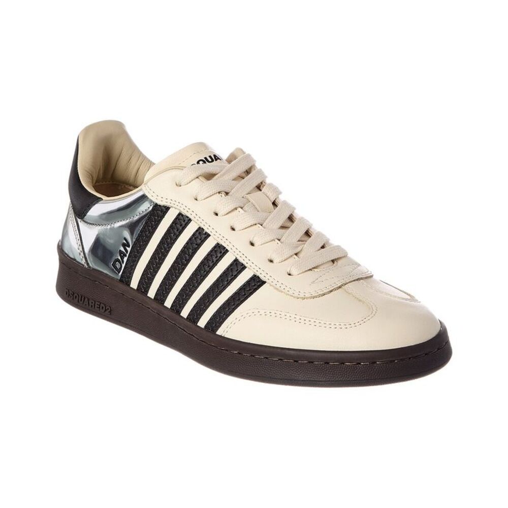 Dsquared2 Boxer Leather Sneaker, White
